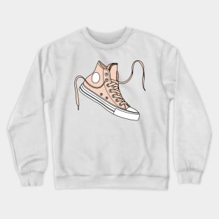 Cream high tops Crewneck Sweatshirt